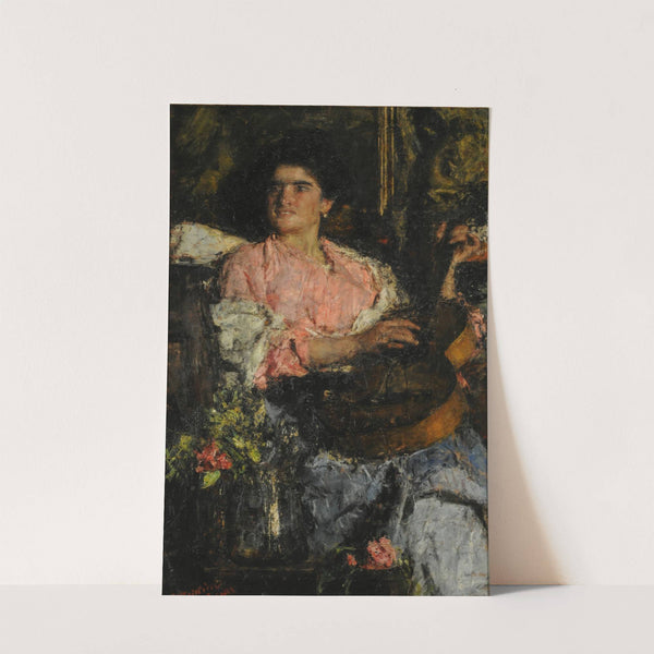 Happy song (19th century) by Antonio Mancini