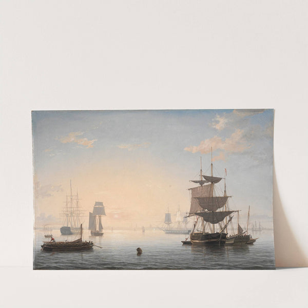 Harbor of Boston, with the City in the Distance (c. 1846-1847) by Fitz Henry Lane