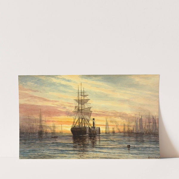 Harbor Scene (1885) by Thomas Moran