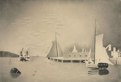 Harbor Scene (1850s)