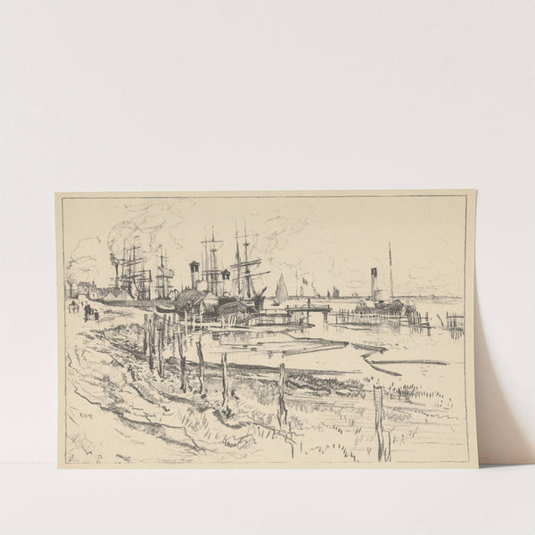 Harbor Scene by Robert Charles Goff