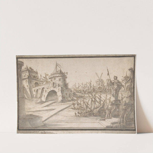 Harbor Scene (ca. 1730) by Nikolaus Gottfried Stuber