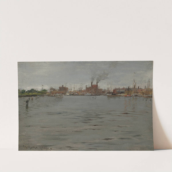 Harbor Scene, Brooklyn Docks (1886) by William Merritt Chase