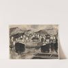 Harbour view of Genoa by Hermann Lismann