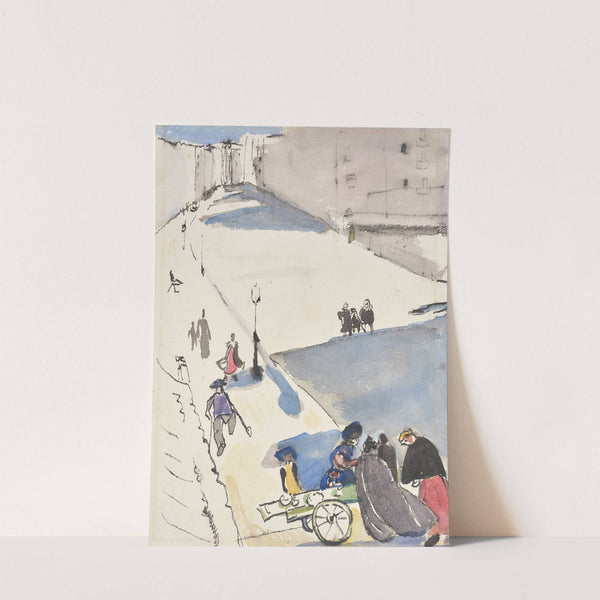 Hard Shadows on the Street (1908-1910) by Rudolf Grossmann