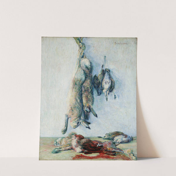 Hares and partridges (Still life – hare) (1891) by Józef Pankiewicz