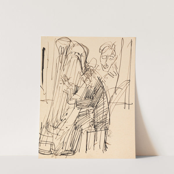 Harfenspieler (1916) by Ernst Ludwig Kirchner