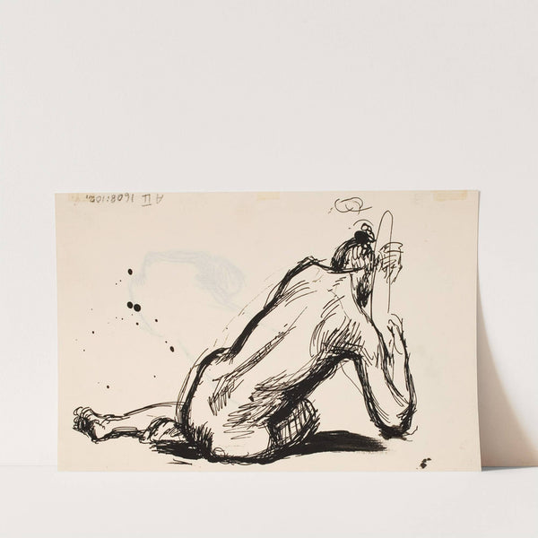 Harjoitelmapiirustus Kultakauteen by Magnus Enckell