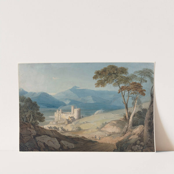 Harlech Castle and Snowdon by John Varley