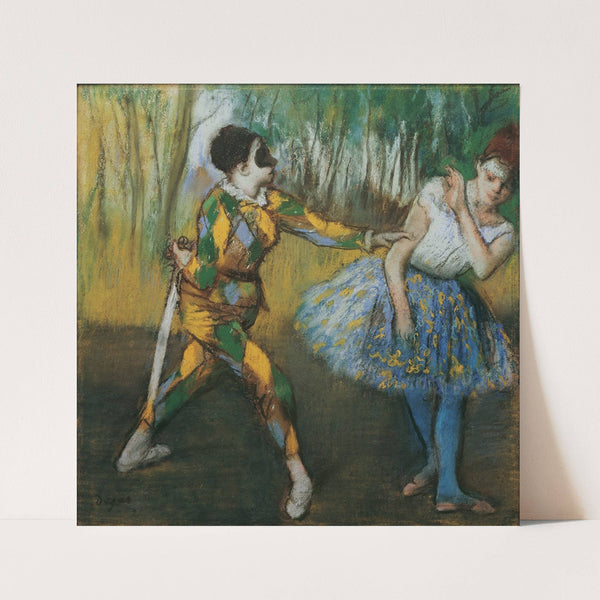 Harlekin Und Colombine (1886) by Edgar Degas