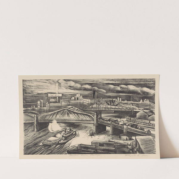 Harlem River Bridges (1935-1943) by Elizabeth Olds