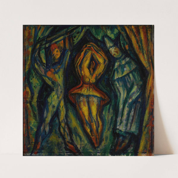 Harlequin, Columbine and Pierrot (1918) by Mark Gertler