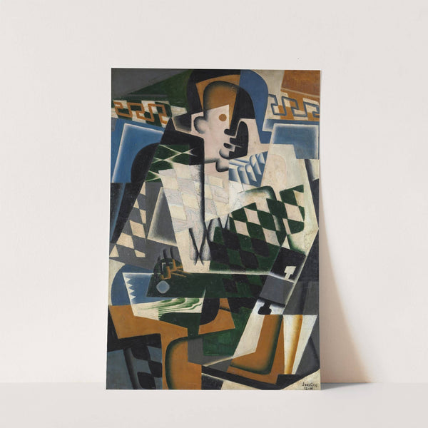 Harlequin with a Guitar by Juan Gris