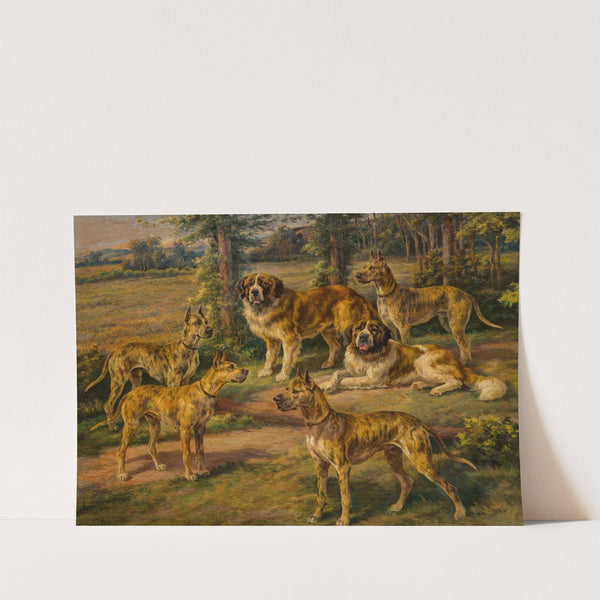 Harold Lloyd's Dogs by Edmund Henry Osthaus