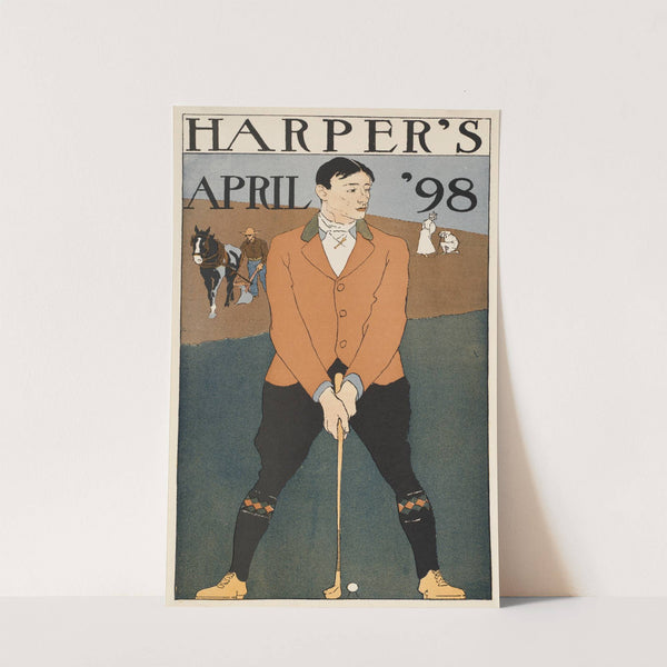 Harper's April '98 by Edward Penfield
