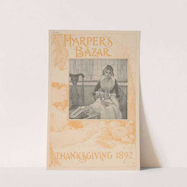 Harper's Bazar Thanksgiving 1892 by Louis Rhead