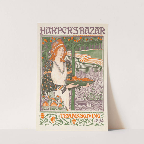 Harper's bazar Thanksgiving 1894 by Louis Rhead