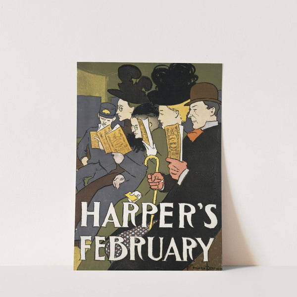 Harper's February by Edward Penfield