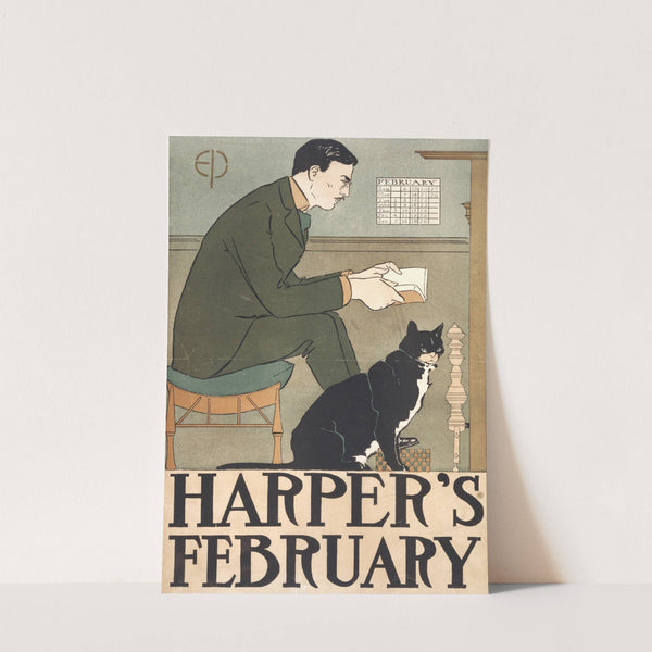 Harper's February by Edward Penfield