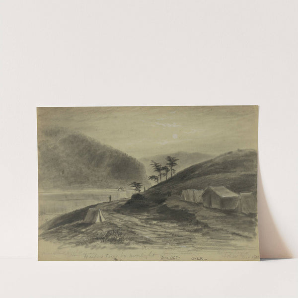 Harpers Ferry by moonlight by Alfred Rudolph Waud