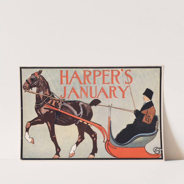 Harper's January by Edward Penfield