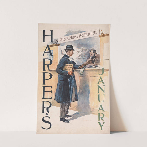 Harper's January by Edward Penfield