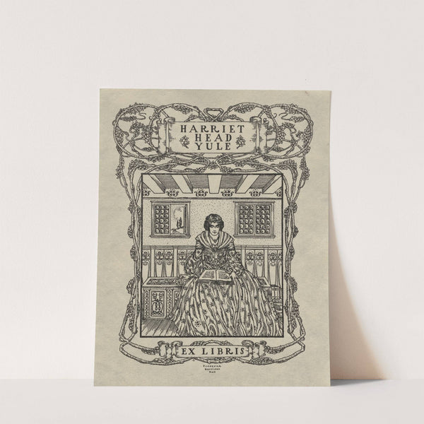 Harriet Head Yule, Ex Libris inscribed by Frederick Garrison Hall
