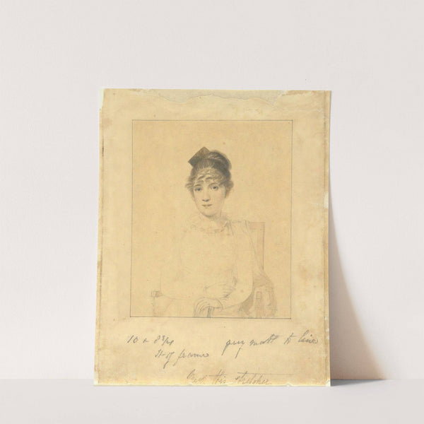 Harriet Trumbull (Daughter of Gov. Jonathan Trumbull, Jr.; wife of Benjamin Silliman of Yale College) by Elkanah Tisdale