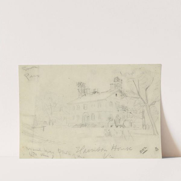 Harrison House, Va by Alfred Rudolph Waud