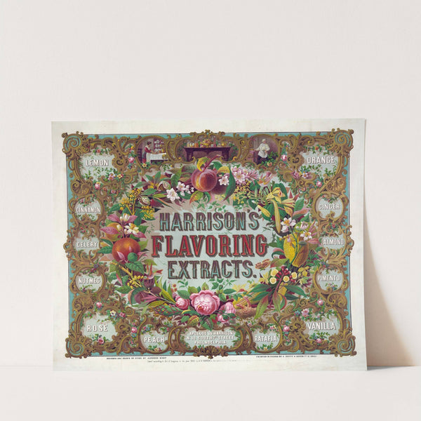 Harrison's flavoring extracts. Phila. by Alphonse Bigot