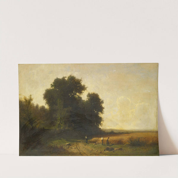 Harvest at the Border of a Forest by Gustave Castan