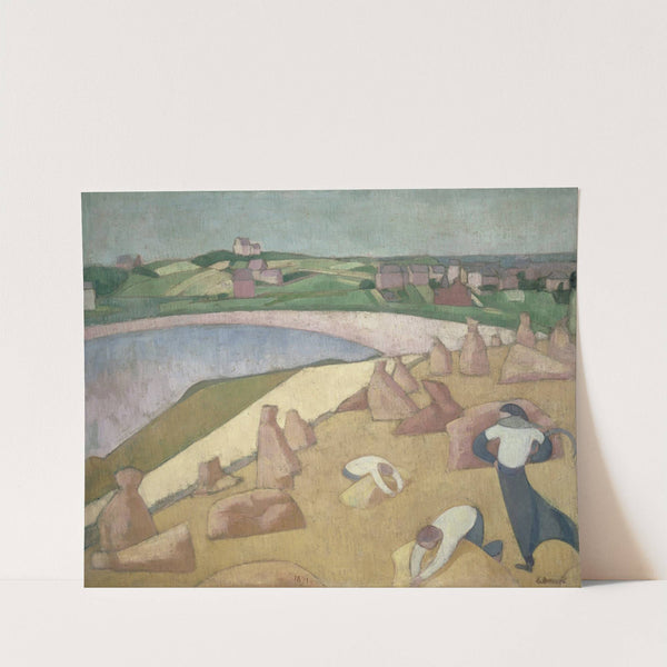 Harvest by the Sea (1891) by Emile Bernard