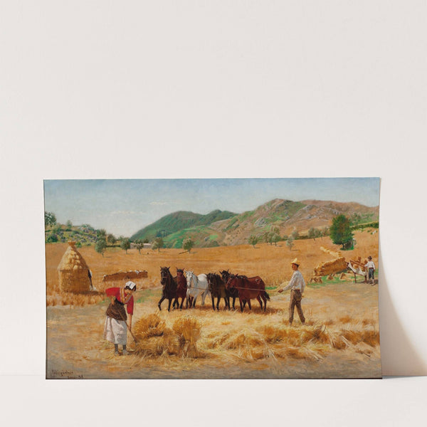 Harvest in Anticoli by Pedro Weingärtner