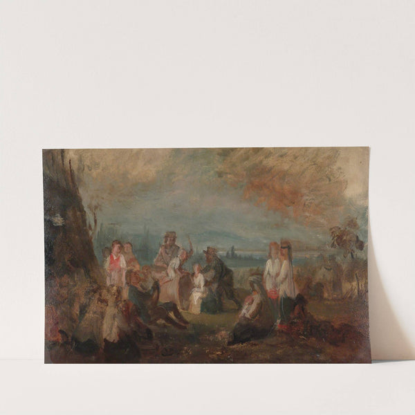 Harvest Party, Sketch by Robert Wilhelm Ekman