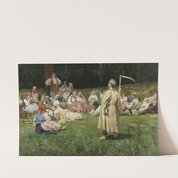 Harvesters resting by Wincenty Wodzinowski