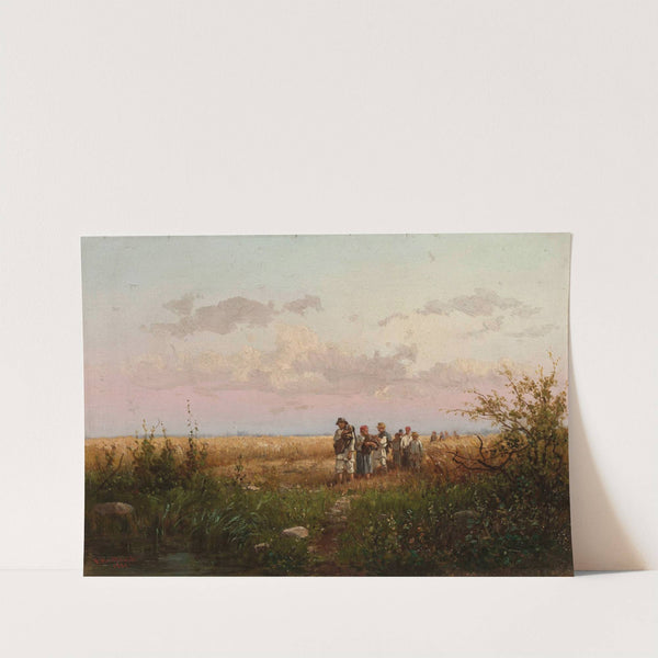 Harvesters returning from the fields by Franciszek Wastkowski