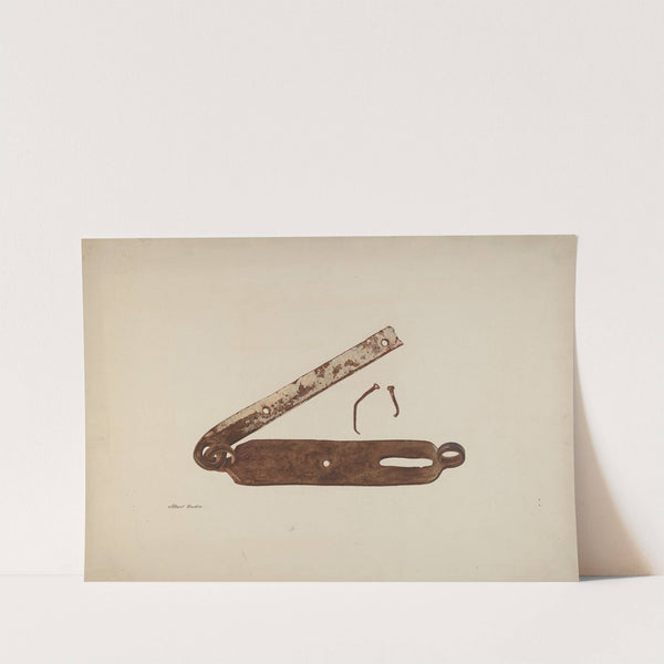 Hasp from Door of Kennedy Farm by Albert Rudin