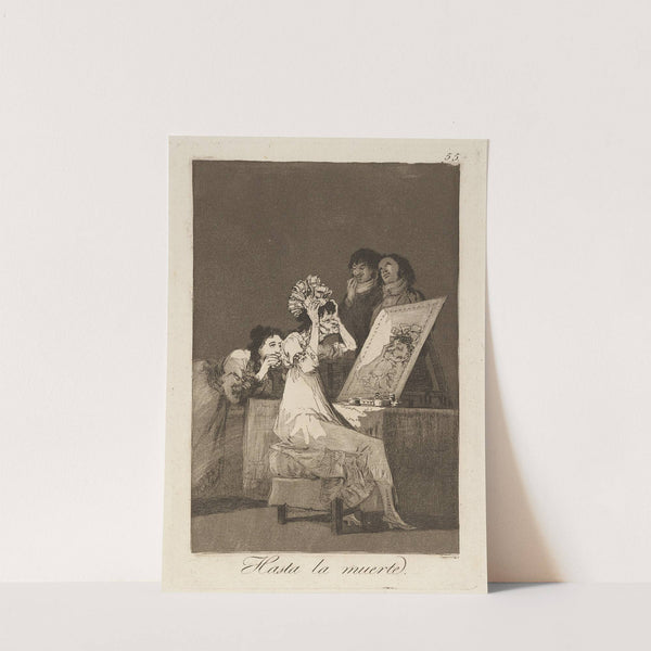Hasta la muerte. (Until death.) (1796-1797) by Francisco de Goya