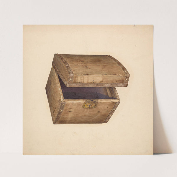 Hat Box – Wood (c. 1940) by Gerald Scalise