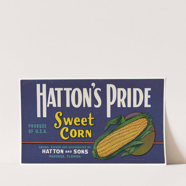 Hatton’s Pride Sweet Corn Label (1930-1950)