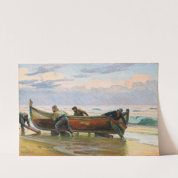 Hauling in the catch by Dionisio Baixeras y Verdaguer