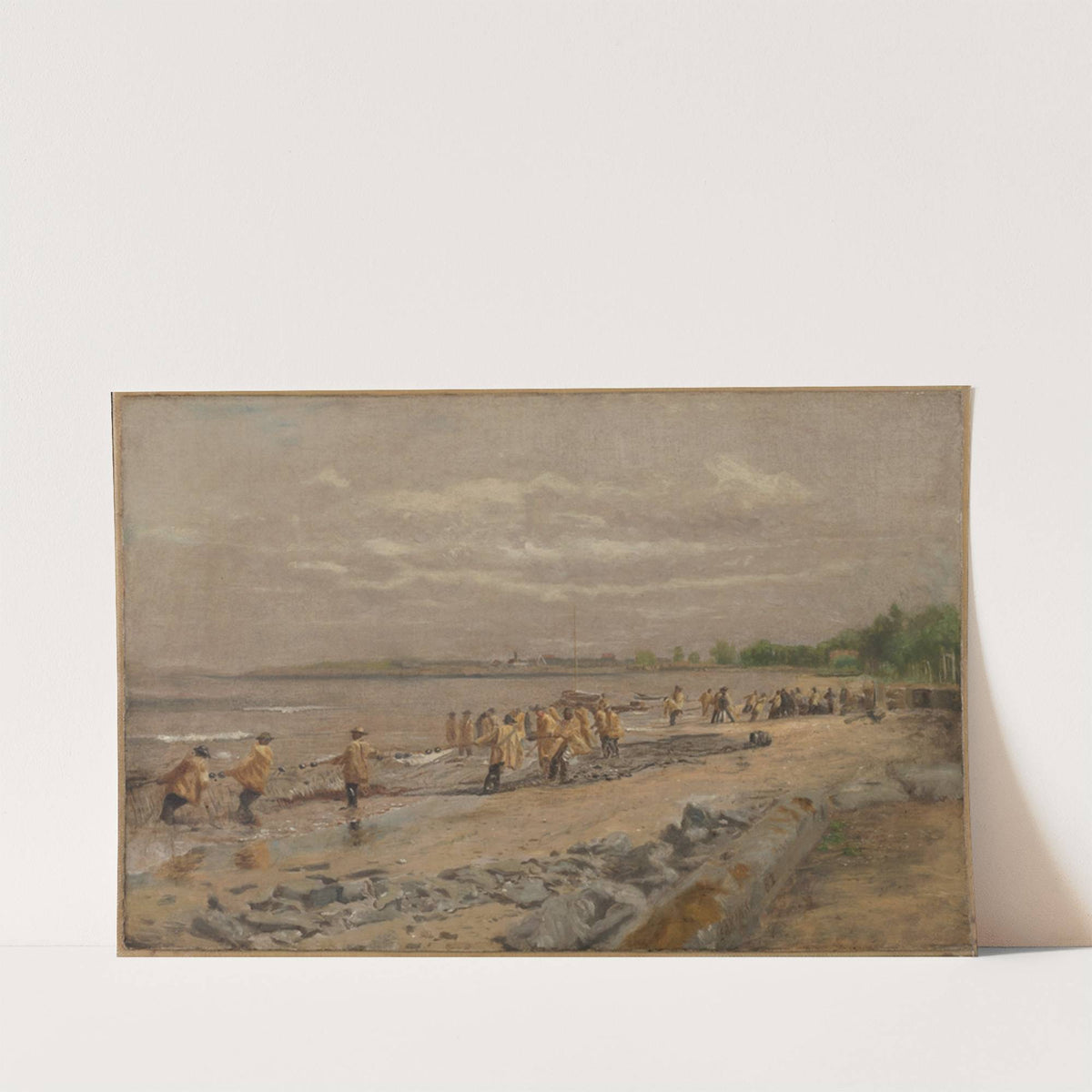 Hauling the Seine by Thomas Eakins