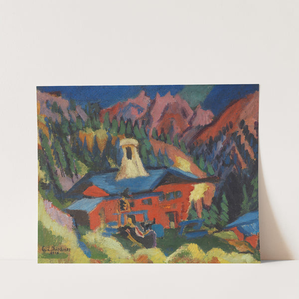 Haus auf der Staffel (1918) by Ernst Ludwig Kirchner