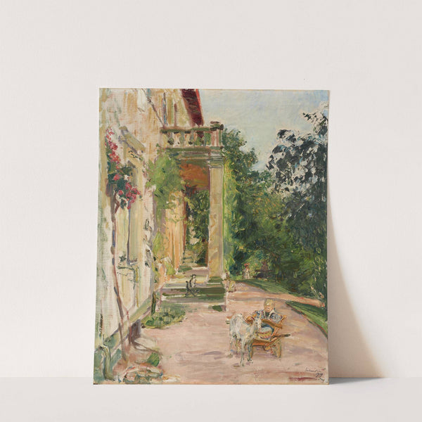 Haus in Godramstein – Wolfgang mit Ziege (1909) by Max Slevogt