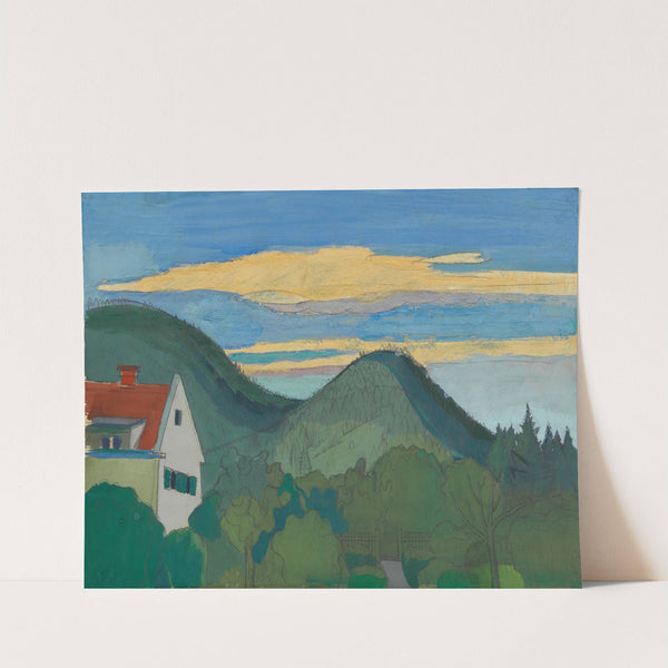 Haus in Waldlandschaft by Karl Wiener