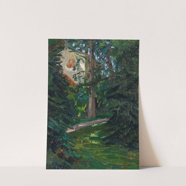 Haus mit Madonna by Wilhelm Trübner