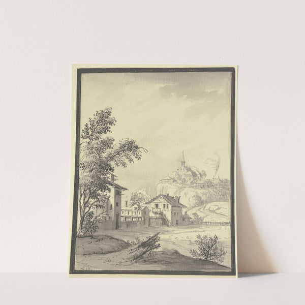 Häuser an einer Wiese (1744) by Johann Ludwig Aberli