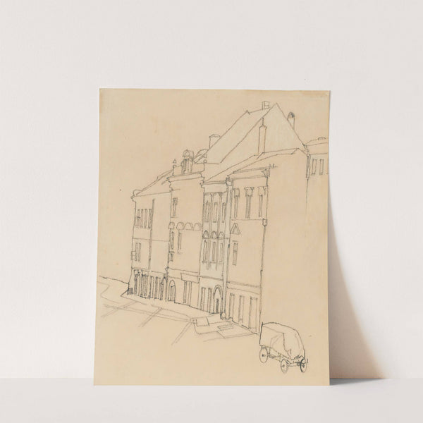 HÄUSER IN KRUMAU (HOUSES IN KRUMAU) (1918) by Egon Schiele