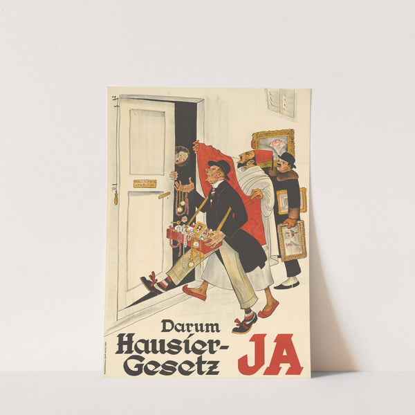 Hausier-Gesetz – Ja (1934) by Otto Plattner