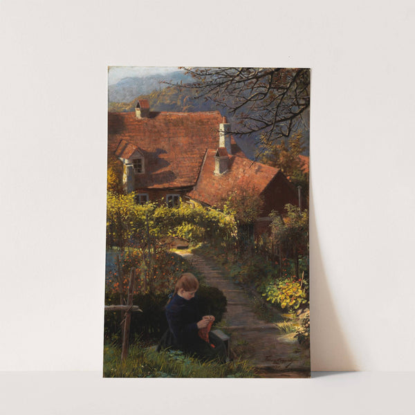 Hauswinkel im Garten (1901) by Franz Moppert